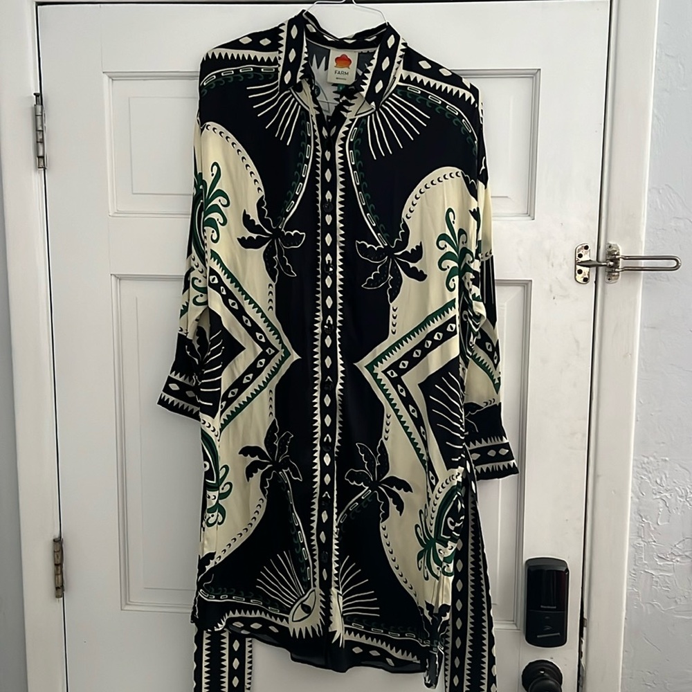 Mystic Scarf Lenzing™ Ecovero™ Viscose Shirtdress Size Small